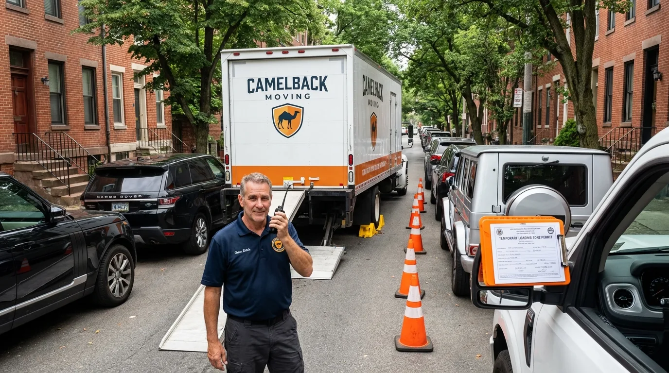 City street loading permit setup in Falmouth, ME
